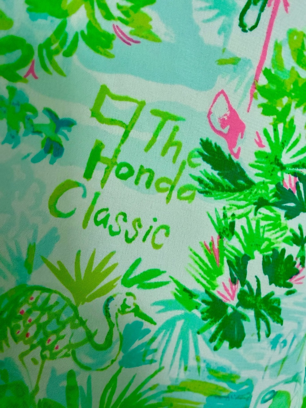 Lilly Pulitzer 100% Silk “Honda Classic” Edition Print Long-Sleeve Top, XL - Picture 7 of 7